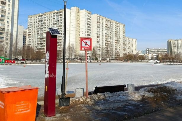 Лед на водоемах Зеленограда становится всё более тонким и непрочным