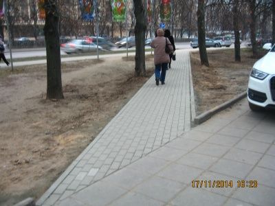 Обустройство новой  пешеходной дорожки от корпуса 249