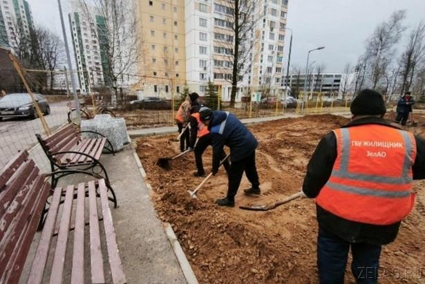 В ЗелАО проводится благоустройство на 6 объектах