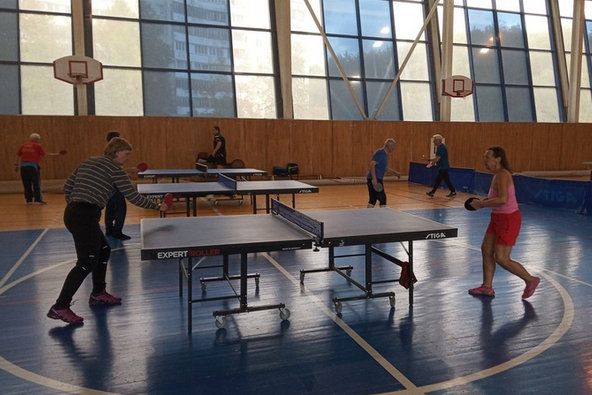 Спортсмены «серебряного» возраста сразились в настольном теннисе в Зеленограде