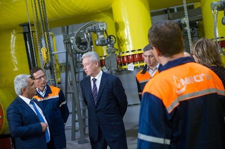 Мэр Москвы осмотрел новейший газорегуляторный пункт «Щукино»