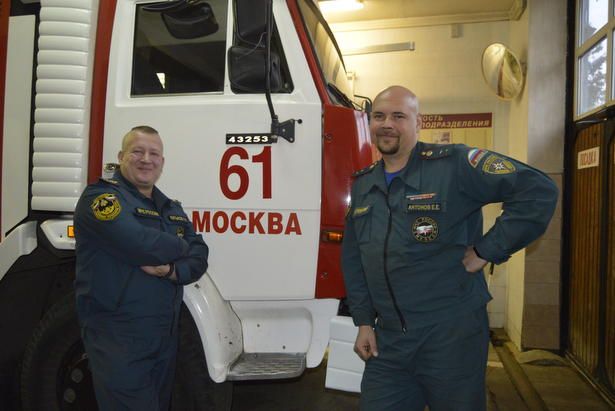 Пресс-ланч с огнеборцами 61 пожарно-спасательной части