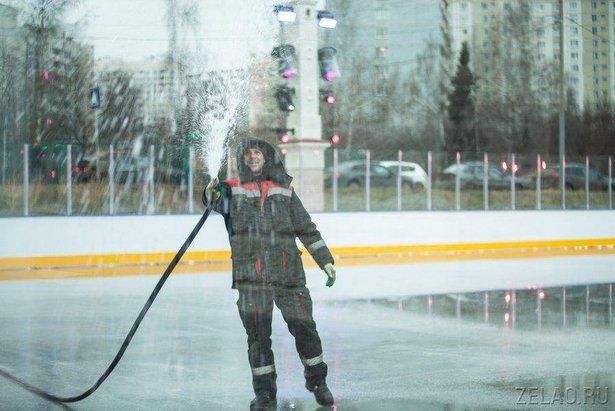 Естественный лед на катках Зеленограда замерз и ждет гостей