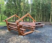 В лесопарке района Матушкино обустраивают детский «космический» городок