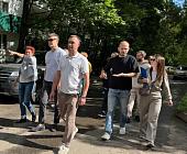Глава управы района Матушкино Антон Гущин 6 сентября провел обход территории 1 микрорайона